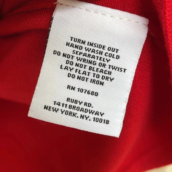 Ruby Road Red Rosette Sequin  Scoop Neck Sweater - Picture 6 of 9